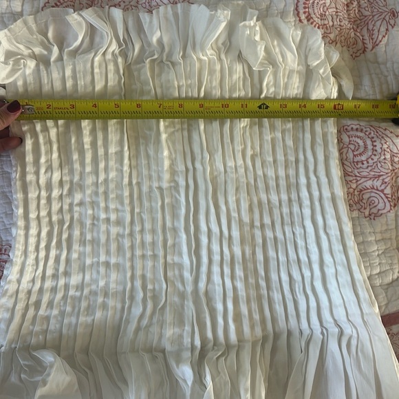 Aje White Horizon Pintucked Corset Top - Picture 8 of 8